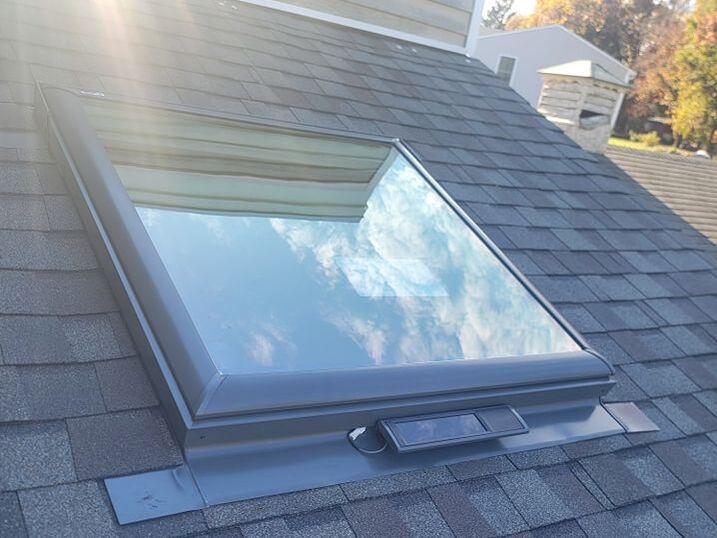 Installed Skylight in Roof